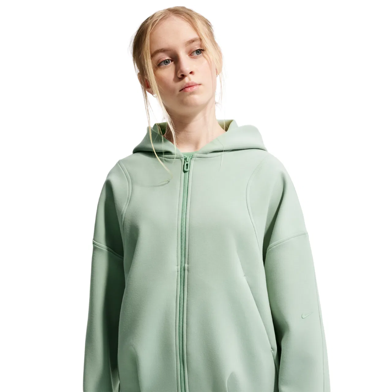 Толстовка для девочек Mavn TechFit Knit FZ Nike, цвет Steam/Steam