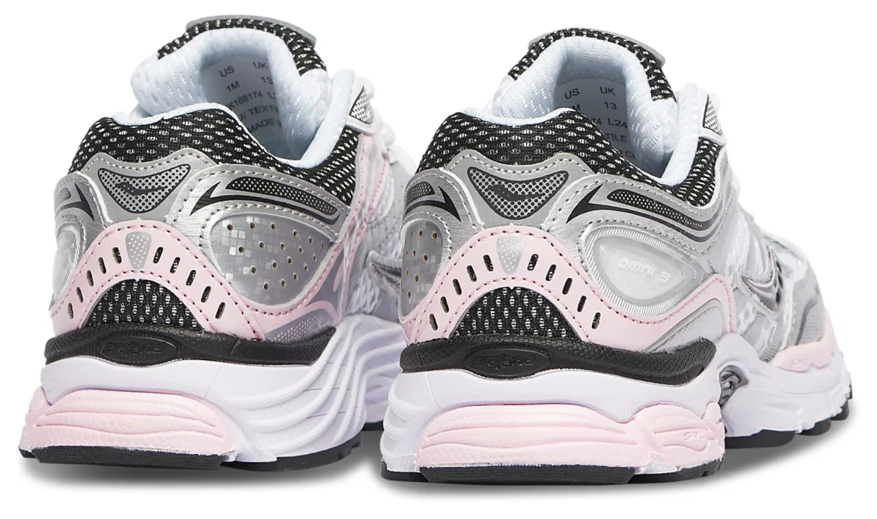 Детские кеды Omni 9 Saucony, цвет Silver/Pink — фото 3