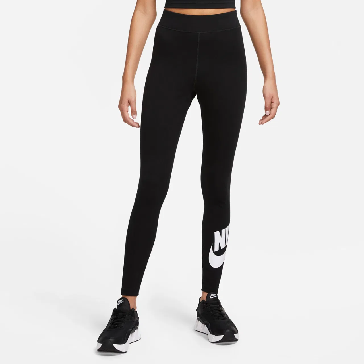 Женские леггинсы NSW Classic Graphic HR Futura Nike, черный/белый