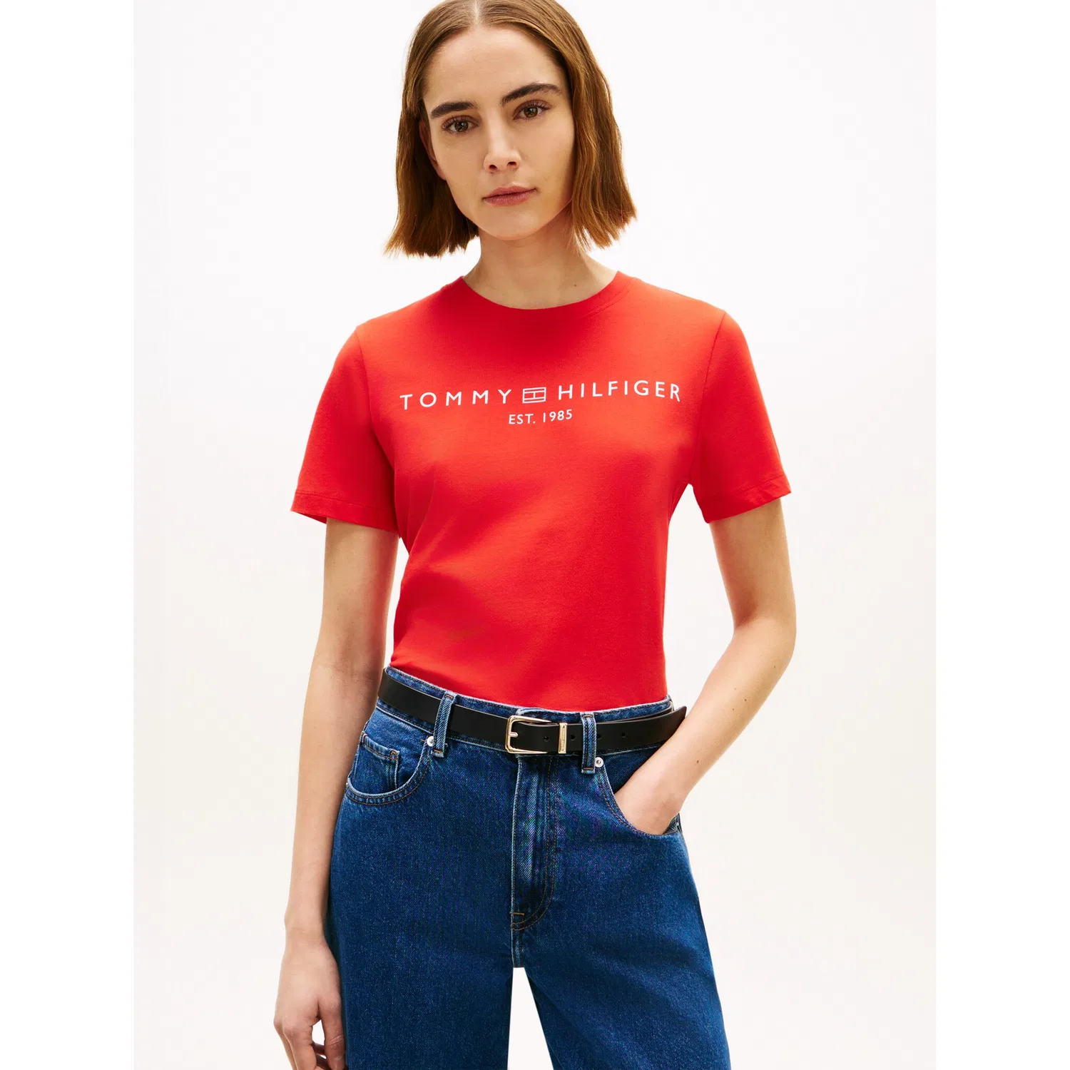 Женская футболка с логотипом Tommy Hilfiger, Fireworks