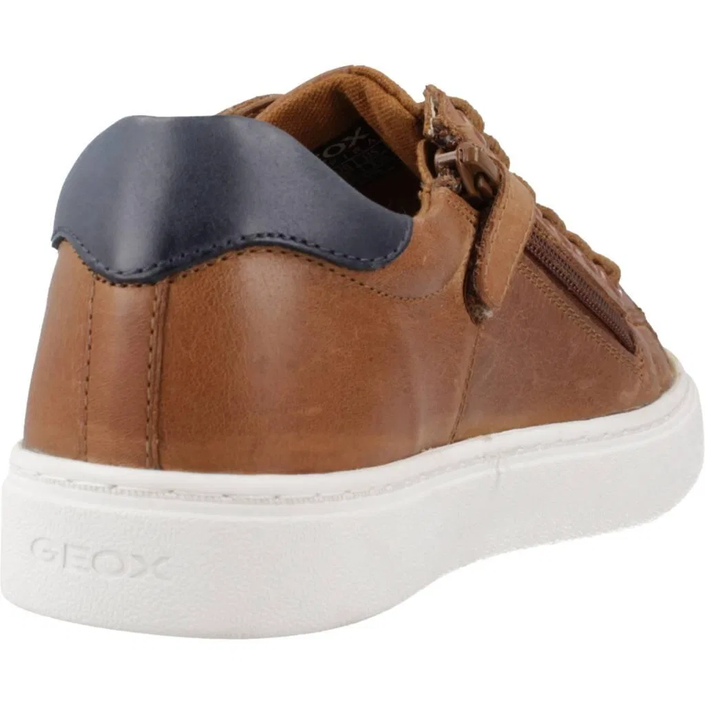 Детские кроссовки с текстурным верхом J Nashik A Geox, Braun Navyblau — фото 3