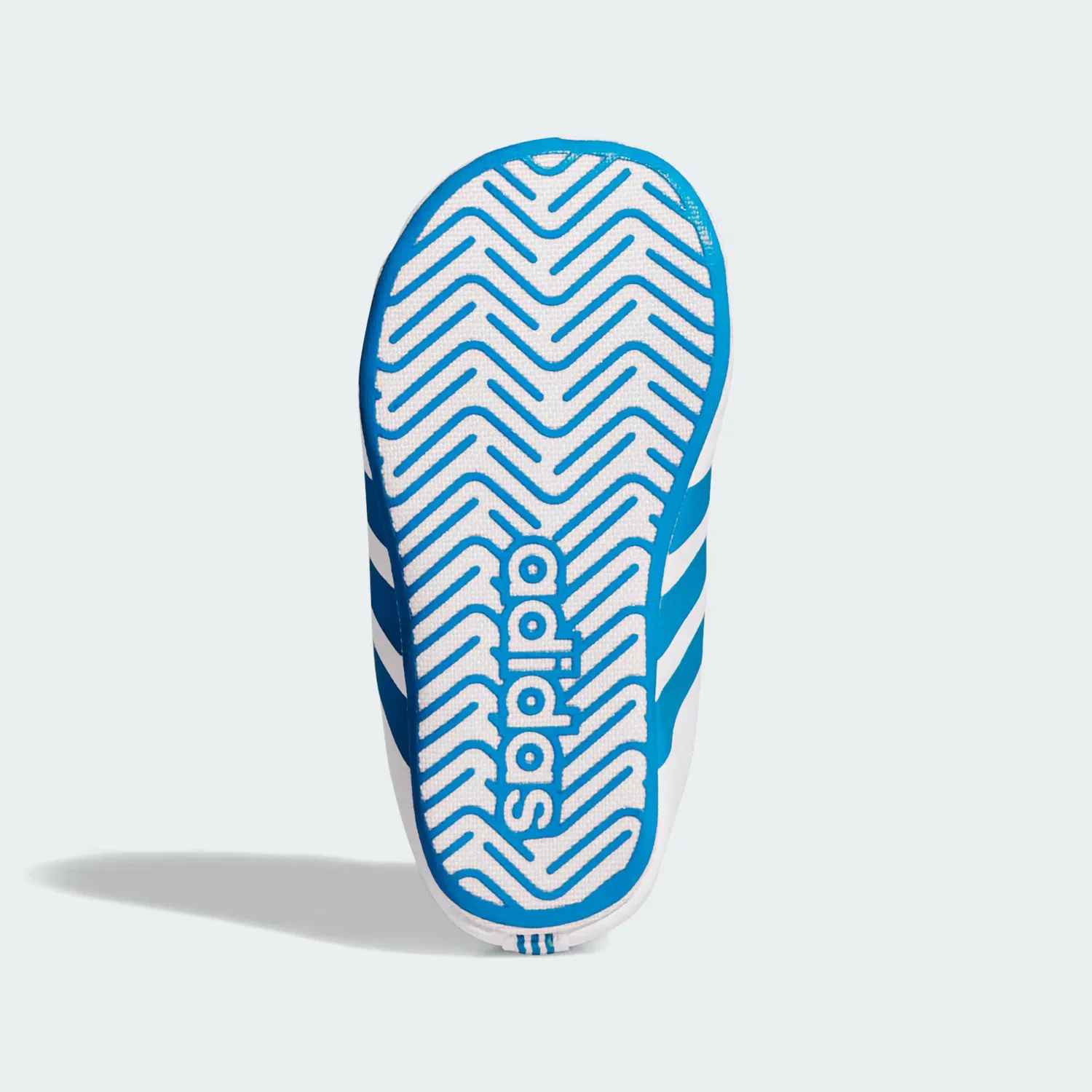 Детские пинетки с эластичными шнурками Grand Court Crib Adidas Sportswear, белый/синий/оникс — фото 3