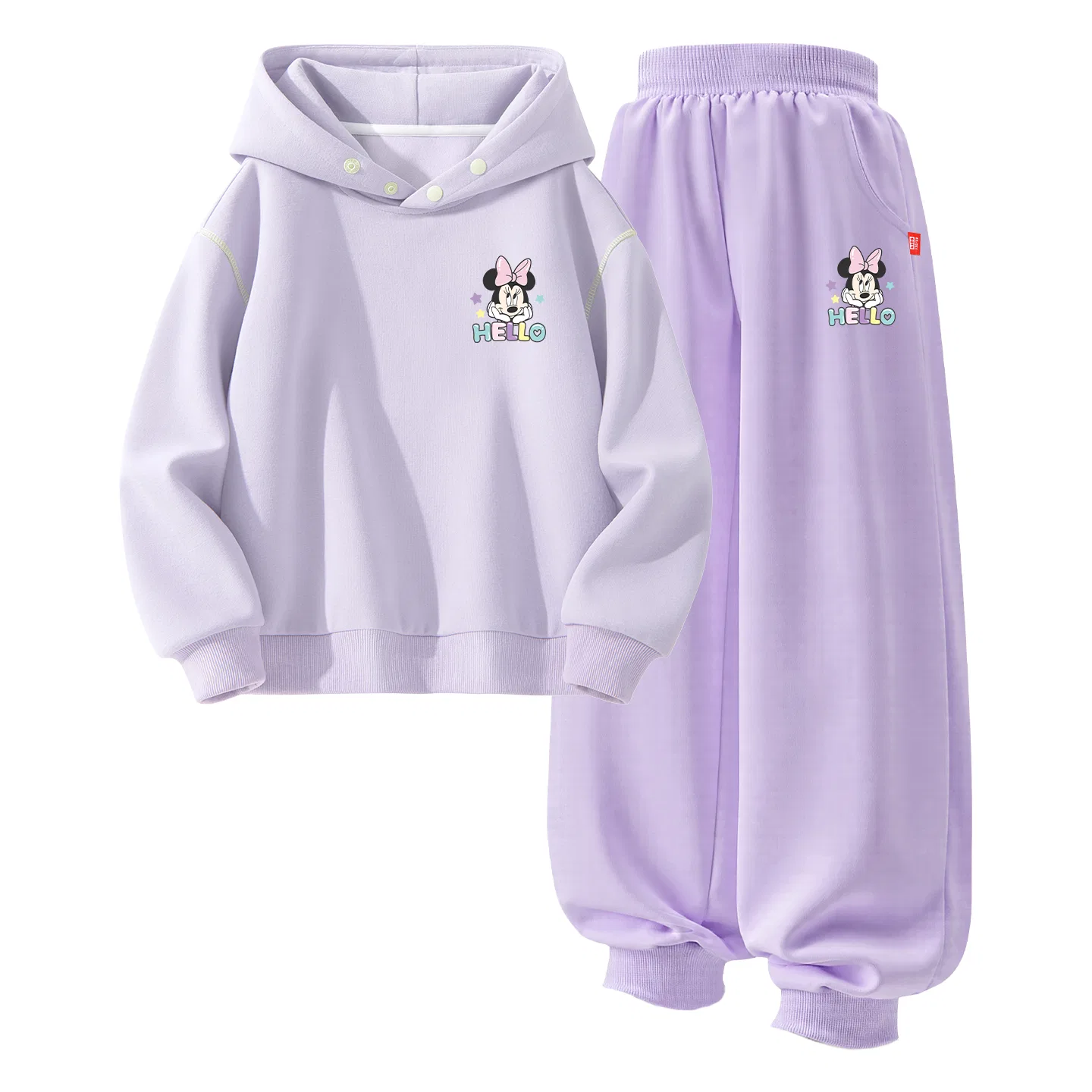 Детский спортивный комплект с капюшоном, с принтом, Disney, Taro Purple