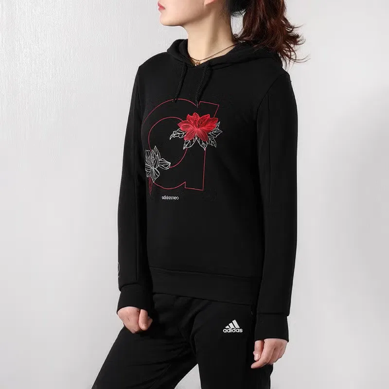 Худи с капюшоном Neo Sweat HD Sports Adidas, черный — фото 2