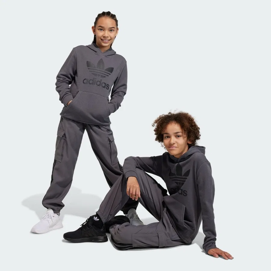 Худи с принтом Trefoil Originals IJ7206 adidas, Серый