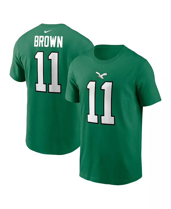 

Мужская футболка A.J. Brown Kelly Green Philadelphia Eagles с именем игрока и номером (альтернативная) Nike