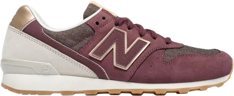 

Кроссовки New Balance Wmns 696, бордовый/серый