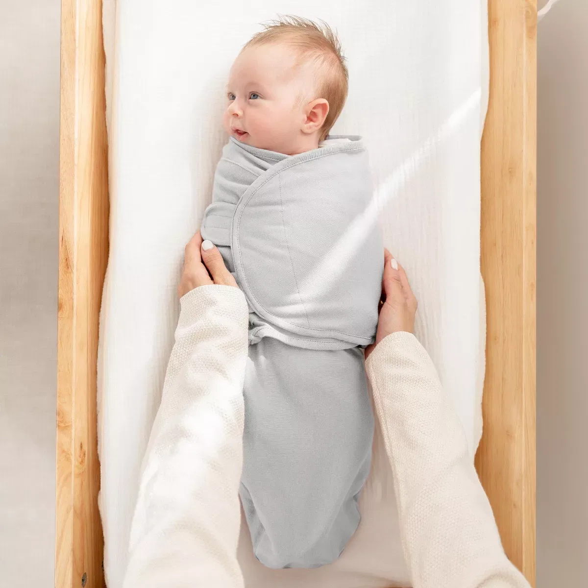 Детский комплект пеленок-коконов 3 шт с липучками Comfy Cubs, Blue — фото 4