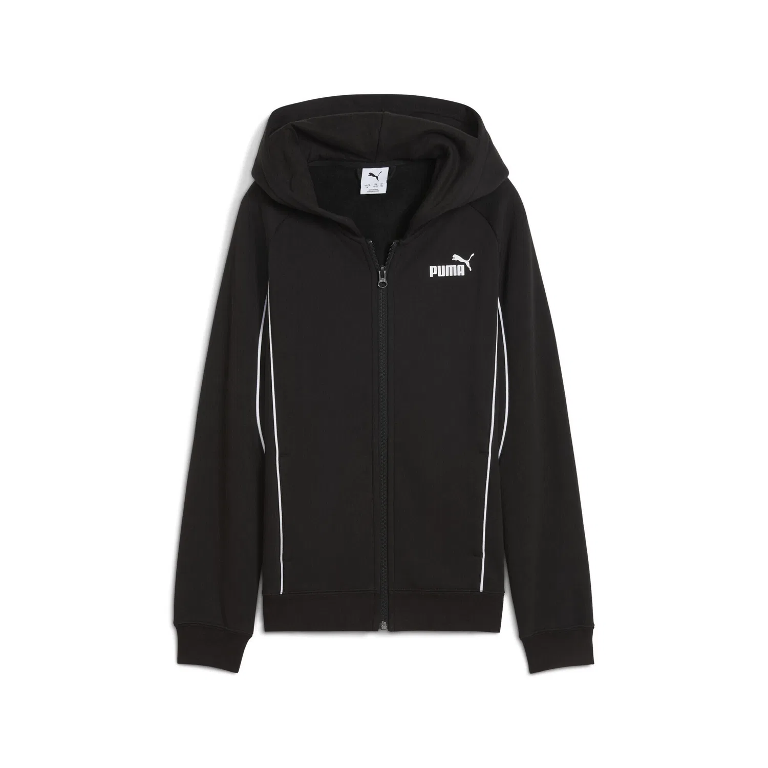 Детское худи с капюшоном и молнией PUMA Sport Jungen, Черный