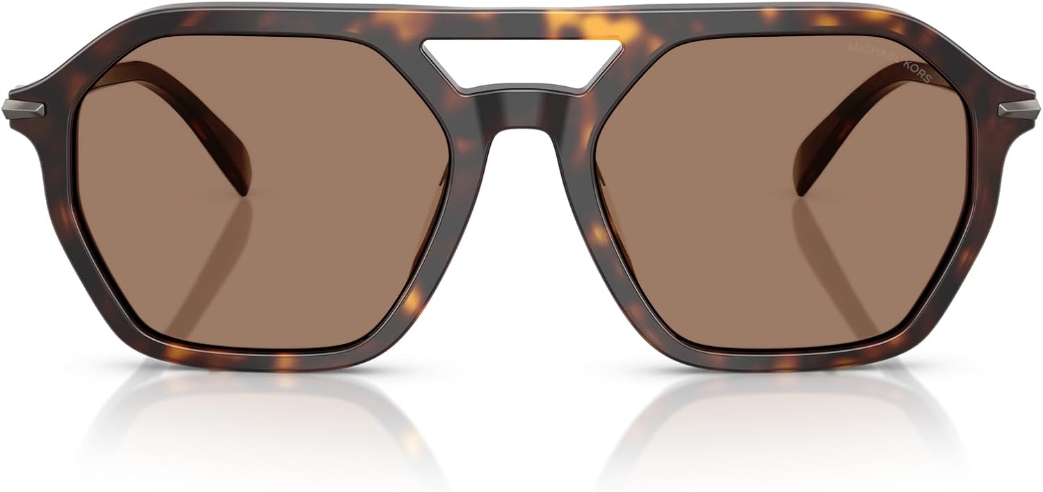 

Michael Kors мужские солнцезащитные очки авиаторы Mk2251u Jackson Hole Universal Fit, Dark Tortoise/Brown Solid