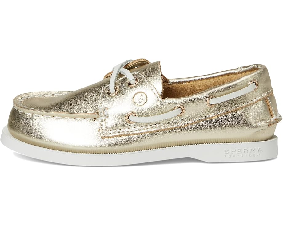 Детские лодочники Sperry Authentic Original (Little Kid/Big Kid) Sperry Kids, Metallic Gold — фото 4