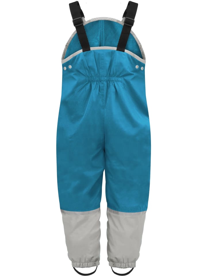 Normani Outdoor Sports Детские непромокаемые штаны на подтяжках, Waller, темно-синего цвета — фото 2