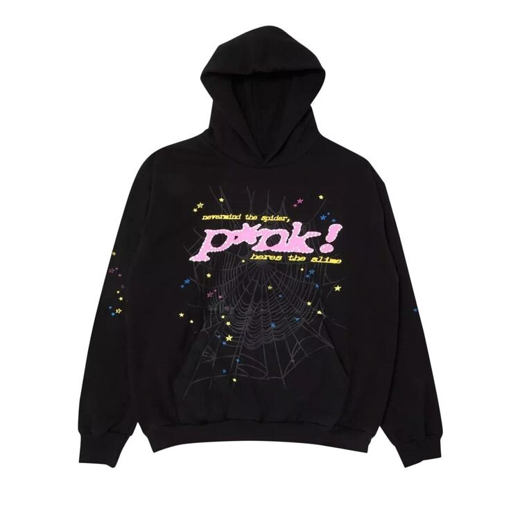 

Худи Sp5der Pullover Hoodie Black, черный