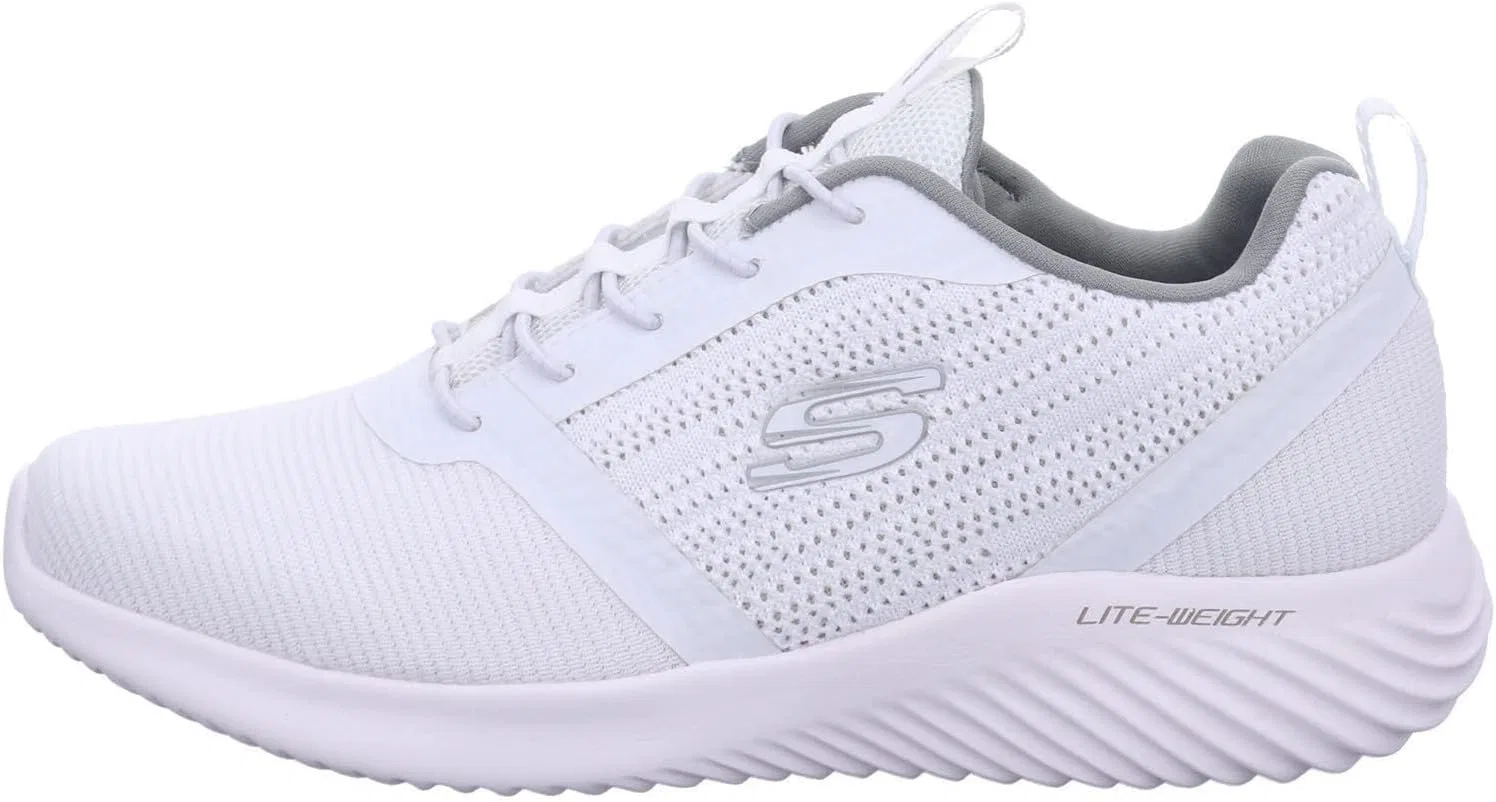 Мужские кроссовки Skechers Bounder Rivato, White Mesh Pu Trim — фото 3
