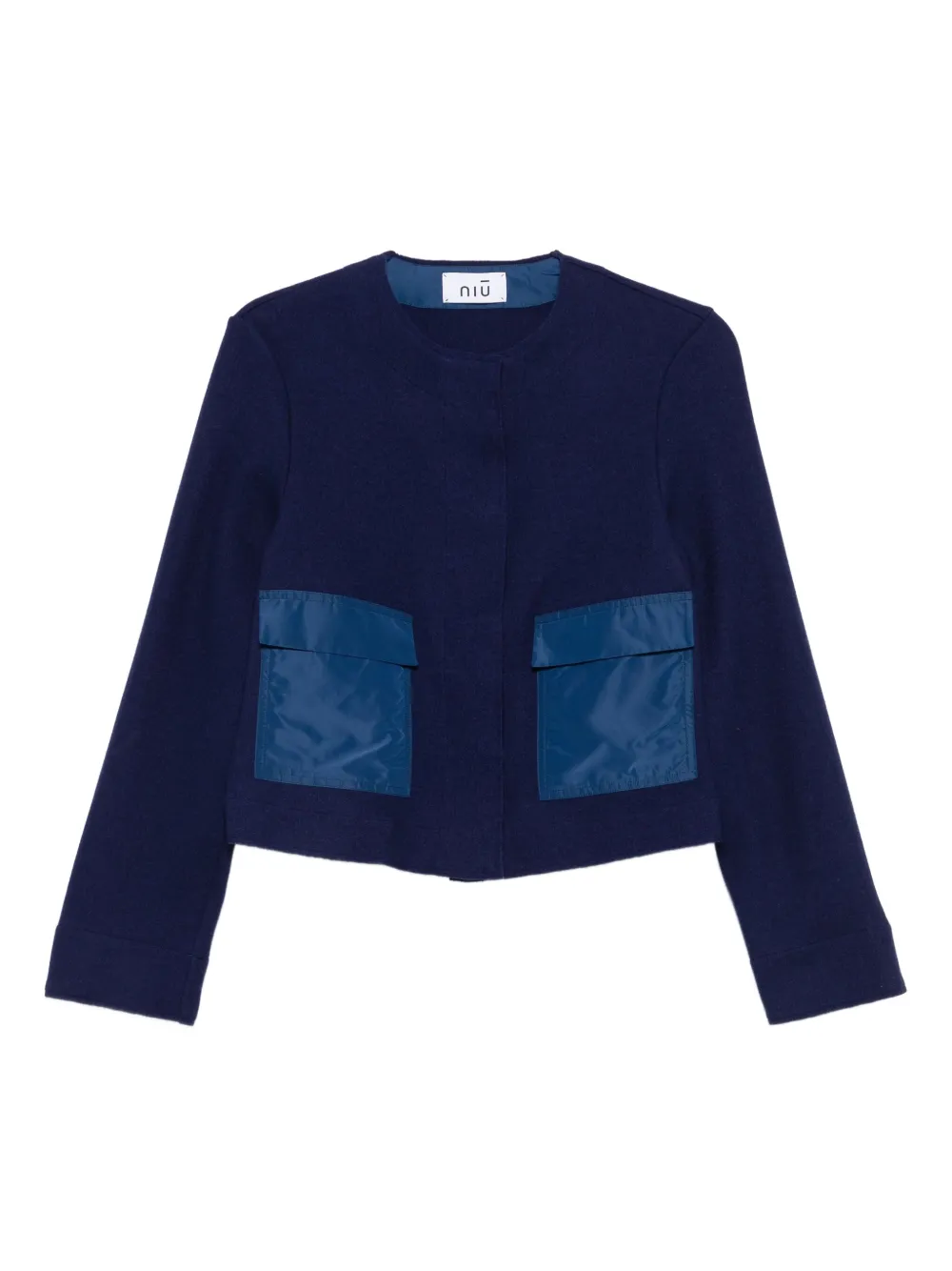 

Болеро с накладными карманами Niu, синий