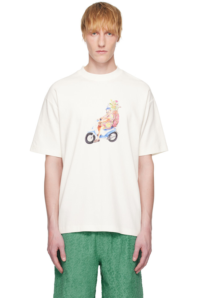 

Футболка для гольфа' t-shirt Drôle De Monsieur, цвет off-white