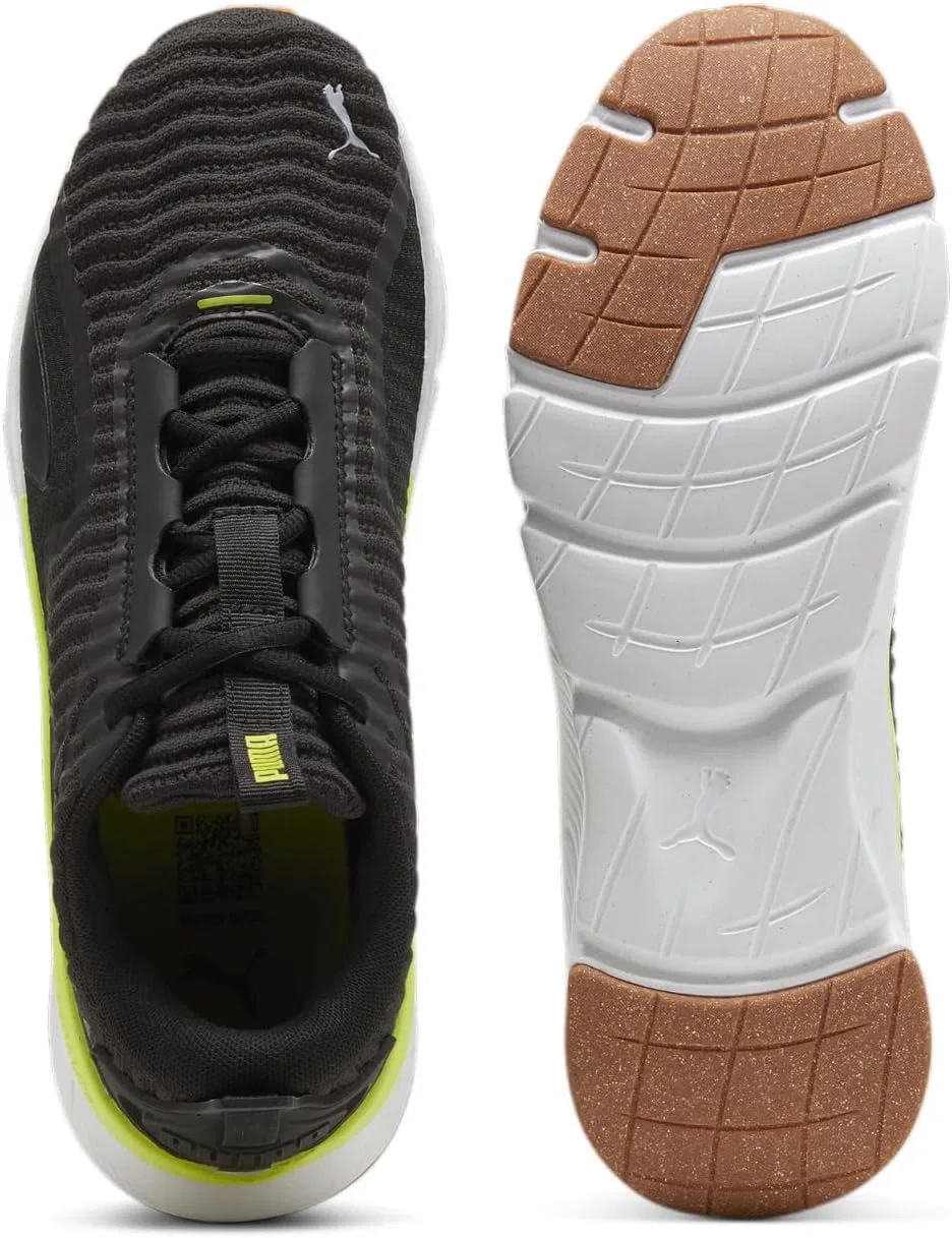 Мужские кроссовки PUMA Flexfocus Lite Better Knit Cross Trainer, Puma Black Lime Pow — фото 3