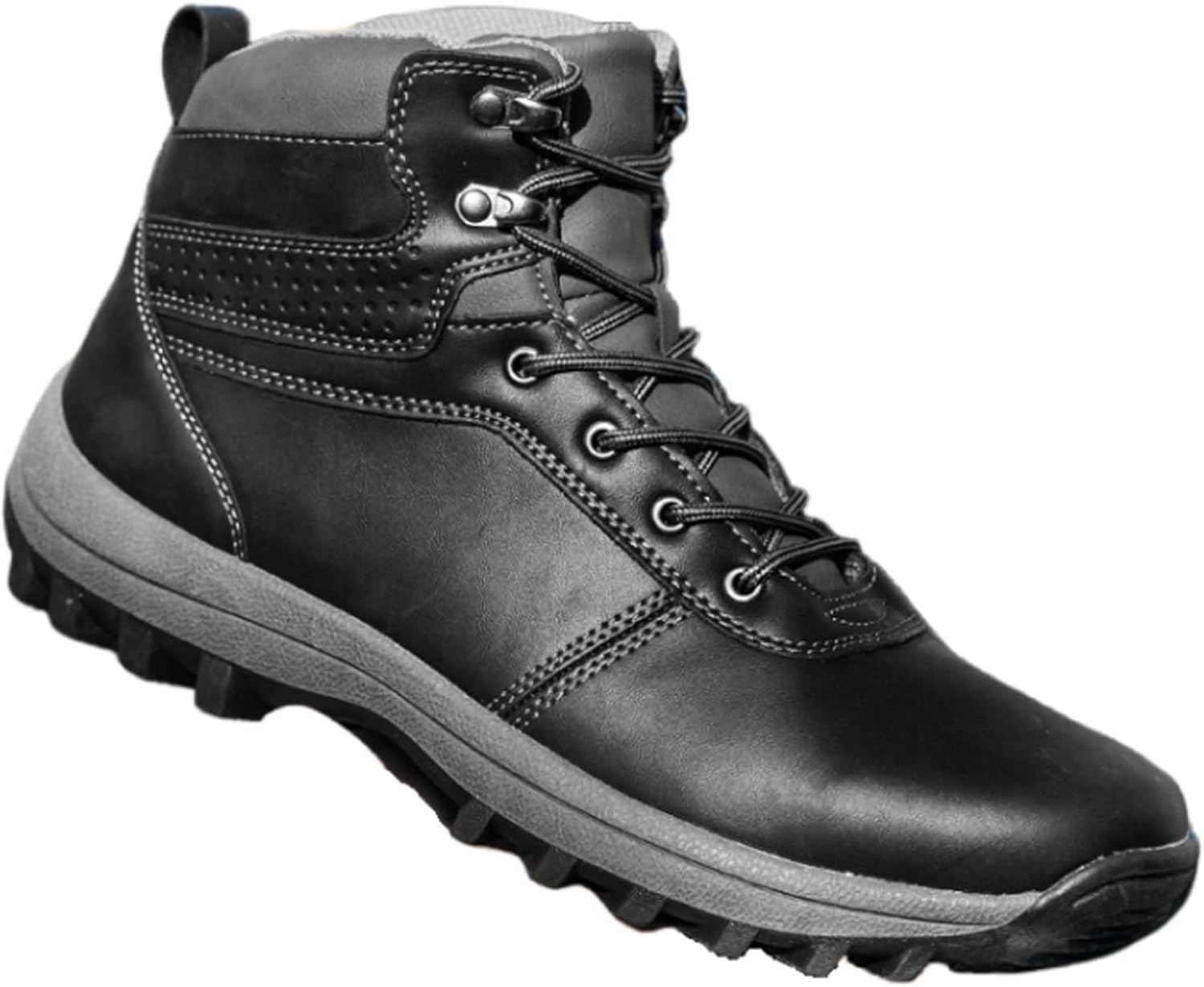 

Мужские походные ботинки, противоскользящие, для скалолазания, большого размера, водонепроницаемые, кроссовки для трейл-раннинга, уличная обувь, ботинки до щиколотки, кожаные боевые пустынные ботинки Generic, черный