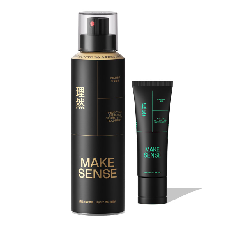 

Набор для укладки волос: глина и спрей для блеска и контроля пушистости, комплект из двух средств MAKE ESSENCE