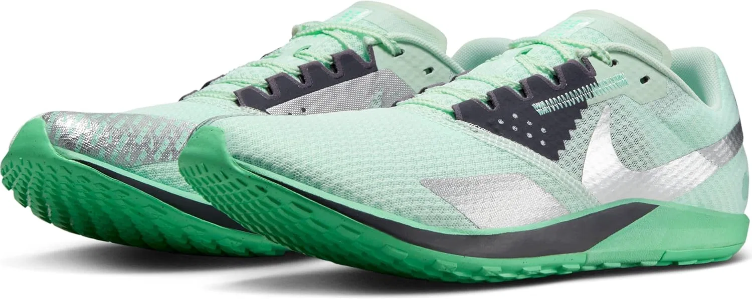 Кроссовки Nike Zoom Rival DX7998 Waffle 6 для бега по улицам и кросс-кантри, Barely Green Green Glow Mint Foam Metallic Silver — фото 2