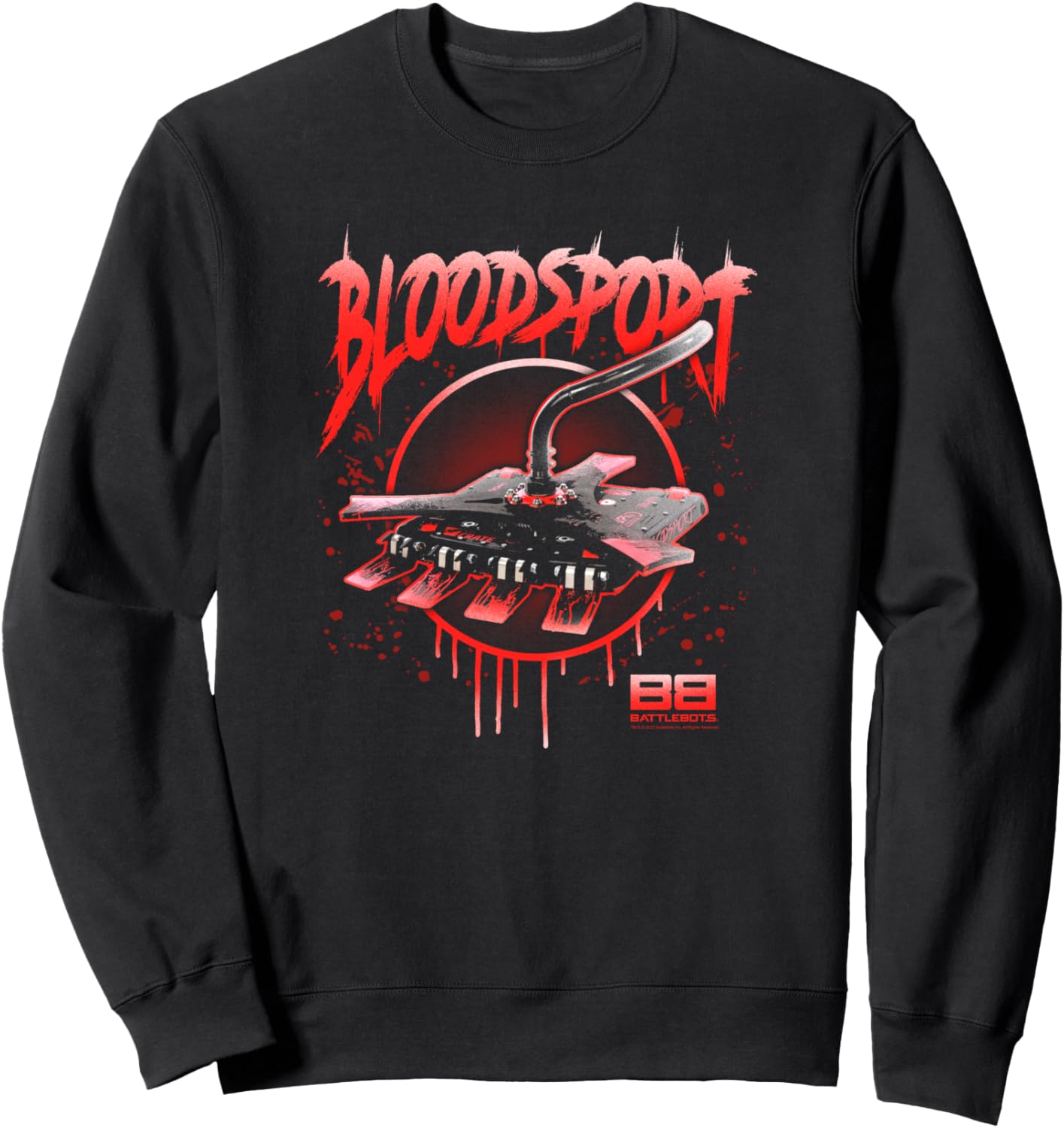 

Толстовка BattleBots Halloween Bloodsport Slasher Blood Drip, черная, Черный, Толстовка BattleBots Halloween Bloodsport Slasher Blood Drip, черная