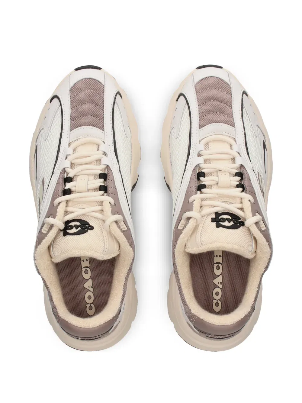 Кроссовки Bolt Runner с многопанельной конструкцией Coach, белый — фото 3
