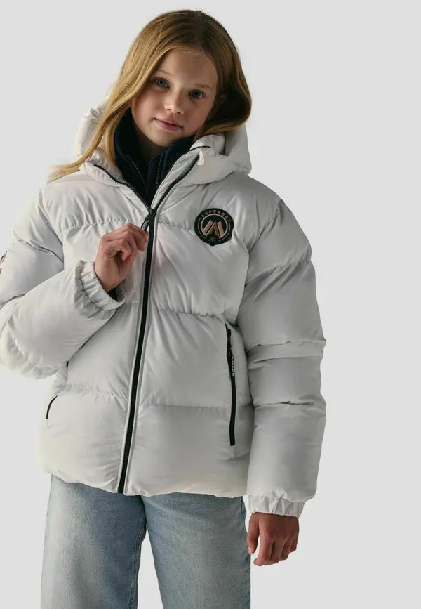 Зимняя спортивная куртка-пуховик стандартного кроя Superdry & Co, White — фото 2