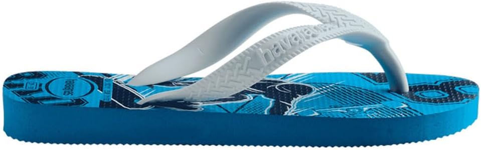 Детские шлепанцы Havaianas: удобные, легкие и практичные, с яркими рисунками, широкими ремешками и нескользящей подошвой, бирюзовый — фото 3