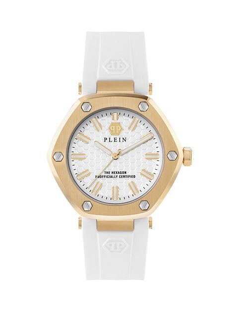 

Часы с шестигранником, 38 мм PHILIPP PLEIN, цвет White