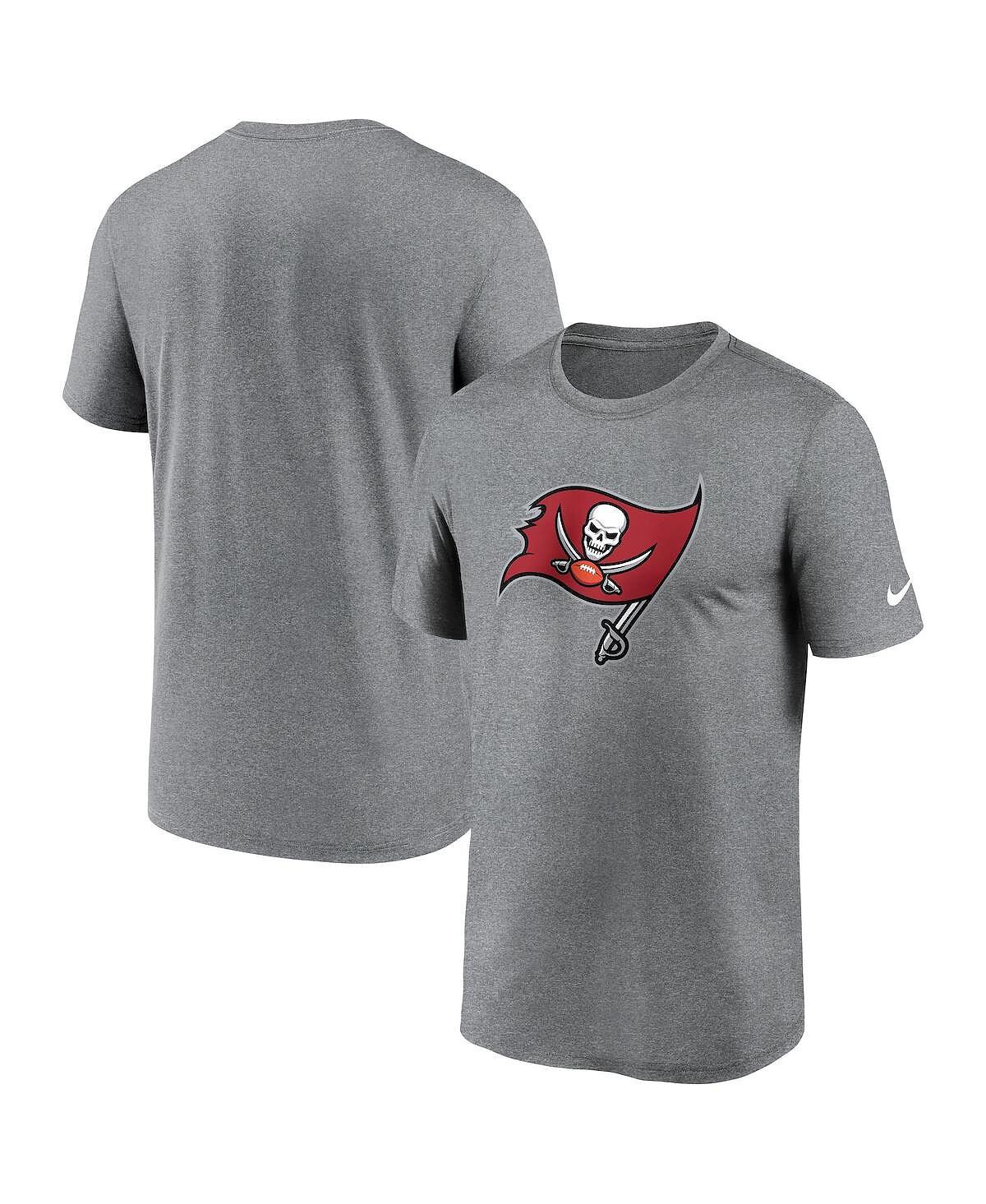 

Мужская футболка с логотипом Heather Charcoal Tampa Bay Buccaneers Legend Performance Nike