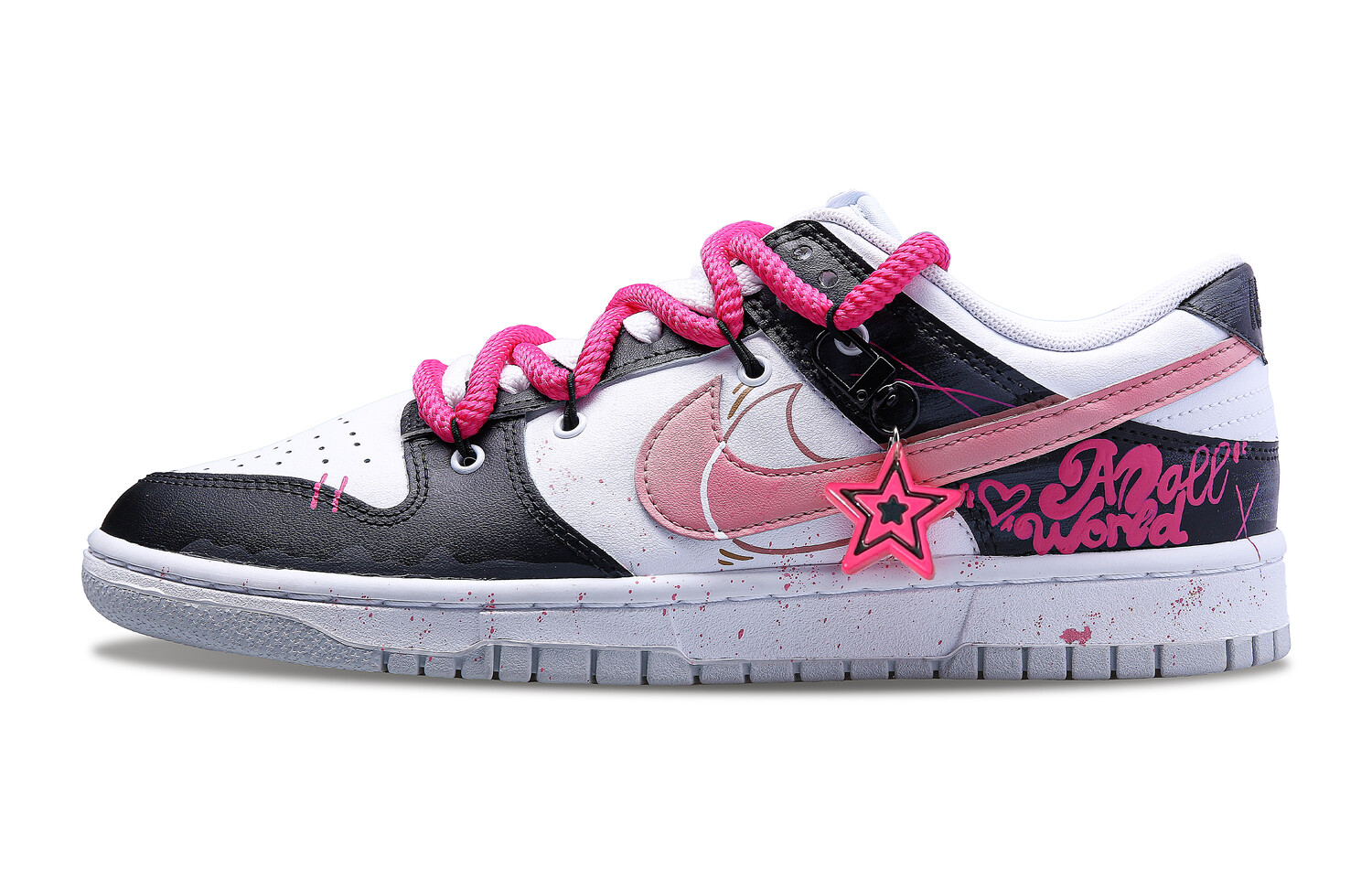 

Кроссовки Nike Dunk Skateboarding Shoes Women's Low-top Fuchsia, фуксия, Розовый, Кроссовки Nike Dunk Skateboarding Shoes Women's Low-top Fuchsia, фуксия