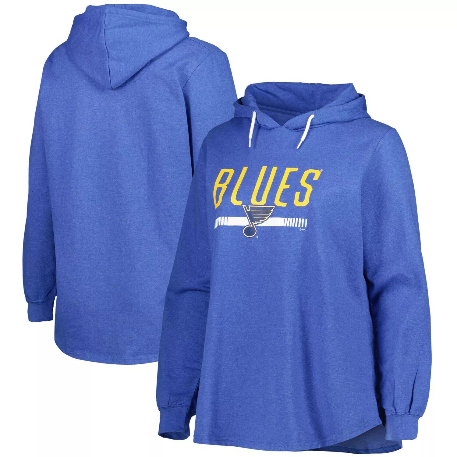 

Женский флисовый пуловер с капюшоном Heather Royal St. Louis Blues больших размеров