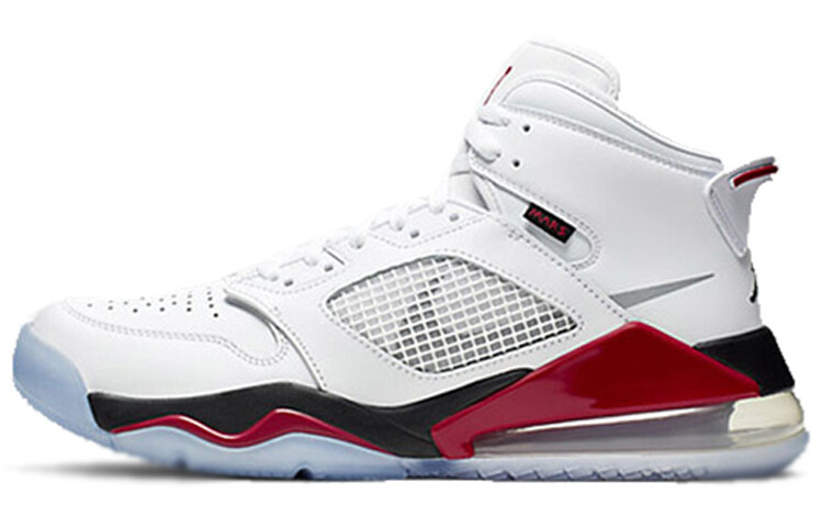 

Кроссовки JORDAN Mars 270 White Fire Red, Белый, Кроссовки JORDAN Mars 270 White Fire Red