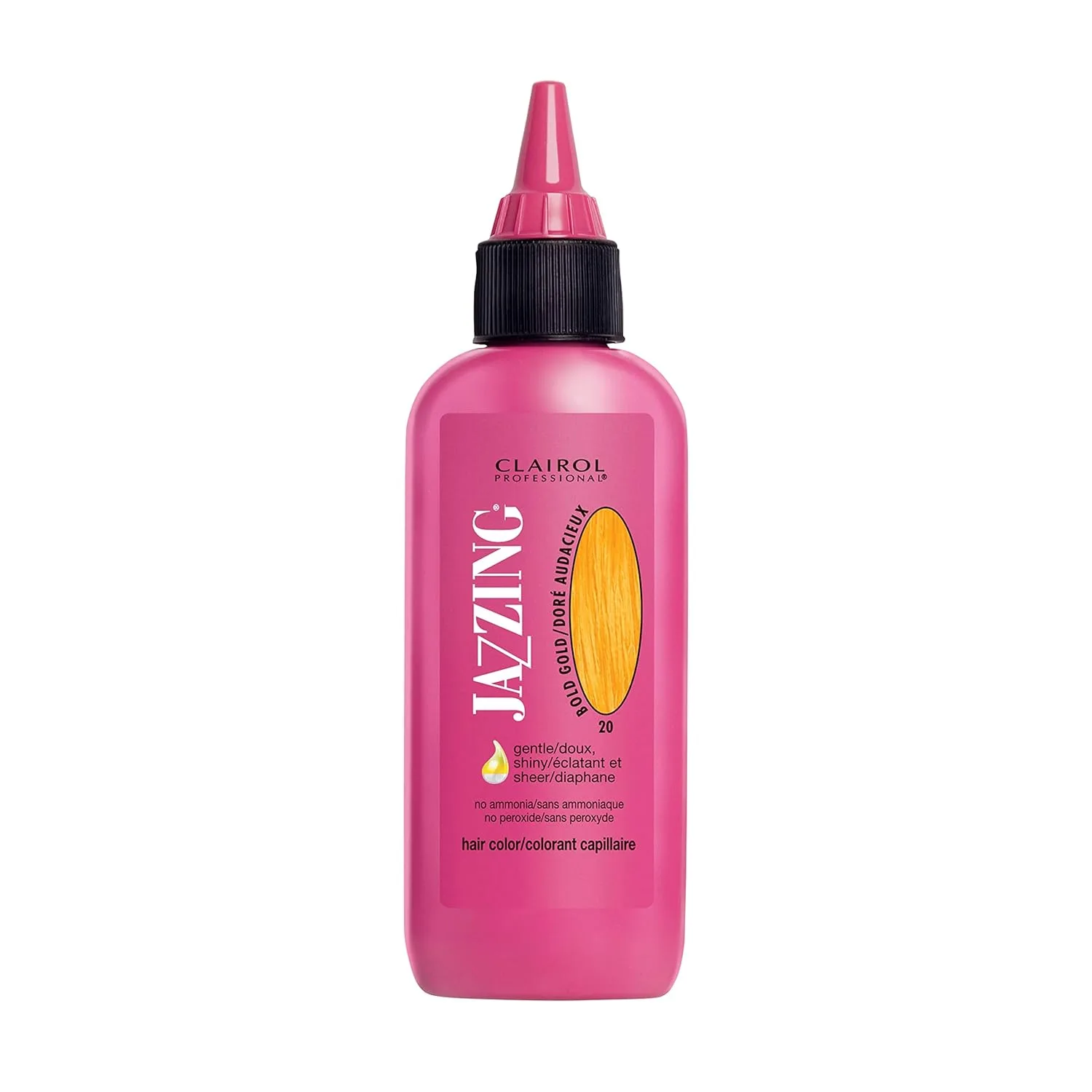 Полуперманентная краска для волос Clairol Professional Jazzing, придающая блеск и яркость волосам любой текстуры., No.020 Bold Gold