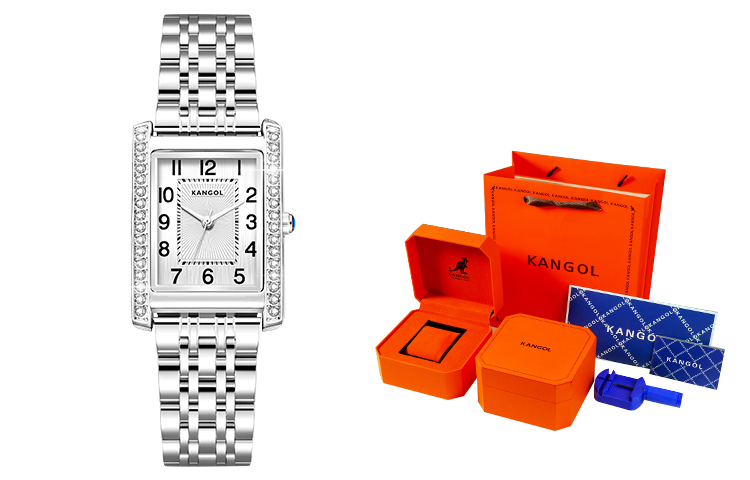 

KANGOL Часы Quartz Movement Metal Strap Watch Women's Watch White Dial -K966