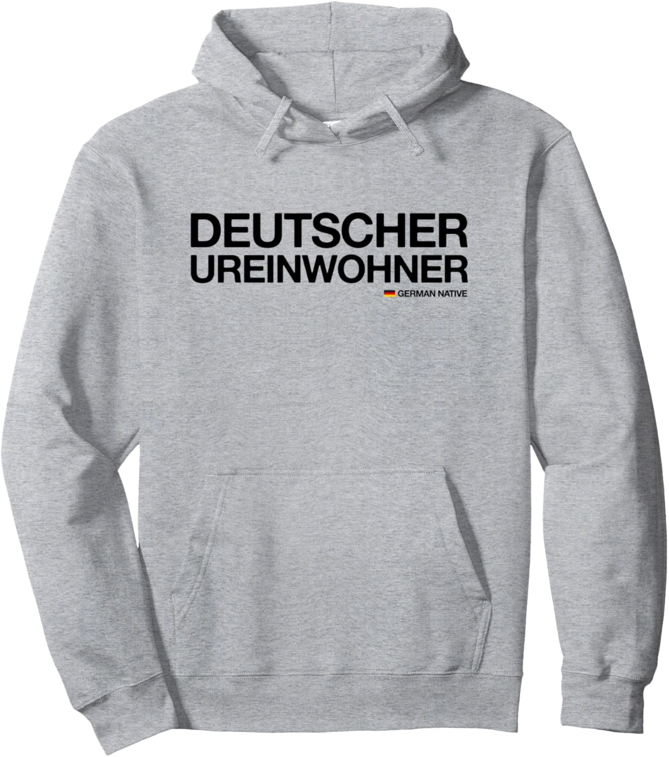 

Немецкое происхождение - Худи с надписью Native German (Native German) Funny Quotes, Cool Statements & Graphics, серый