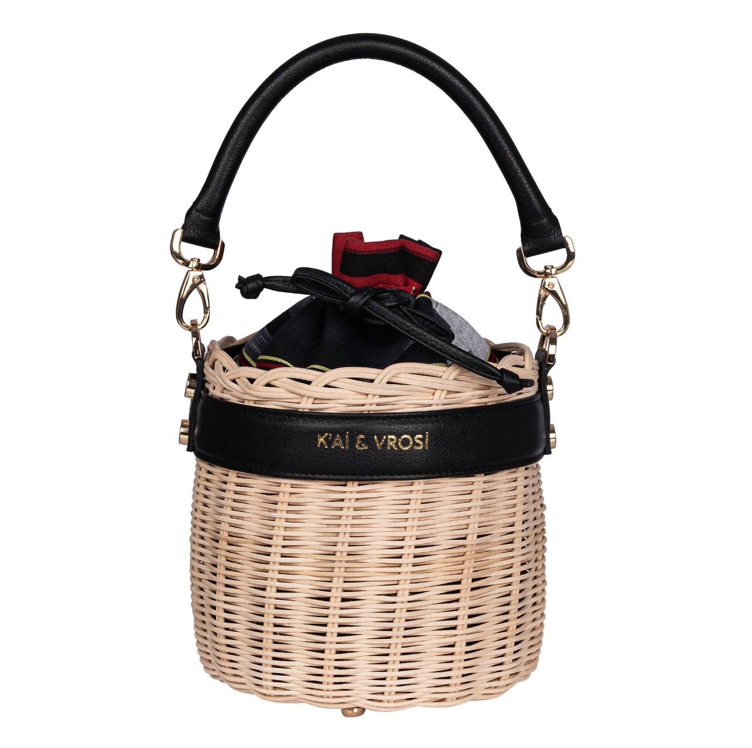 

Wicker Baskets For Summer Bohemians In Black K'ai&Vrosi