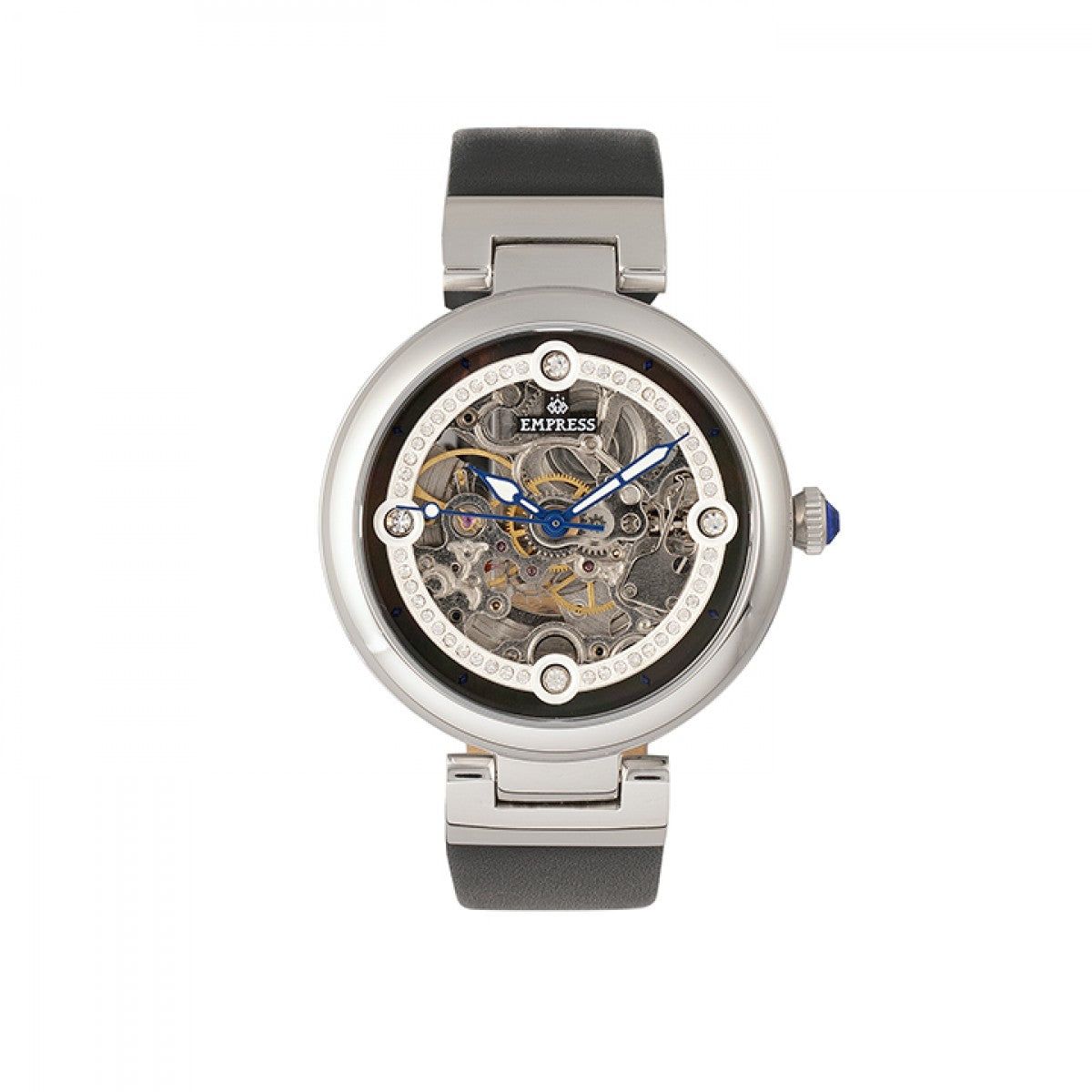 

Часы Adelaide Automatic Skeleton с кожаным ремешком Empress, черный