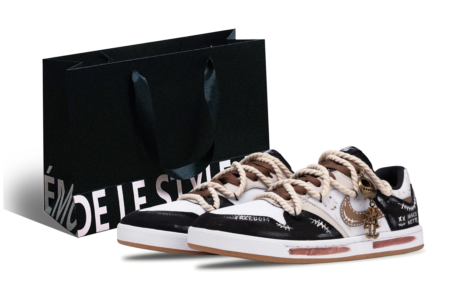 

Nike Кроссовки для скейтбординга SB Alleyoop String Puppet Low top мужские Black Brown