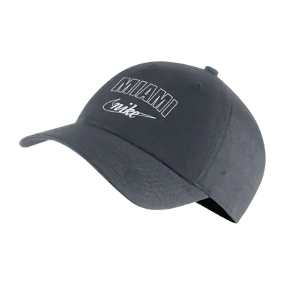 

Бейсболка Nike Miami Heat Heritage86 NBA Adjustable Cap, цвет Flint Grey