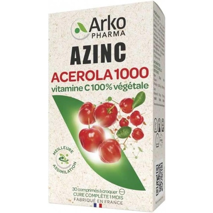 

Ацинк Ацерола 1000 жевательные таблетки 30 штук Arkopharma