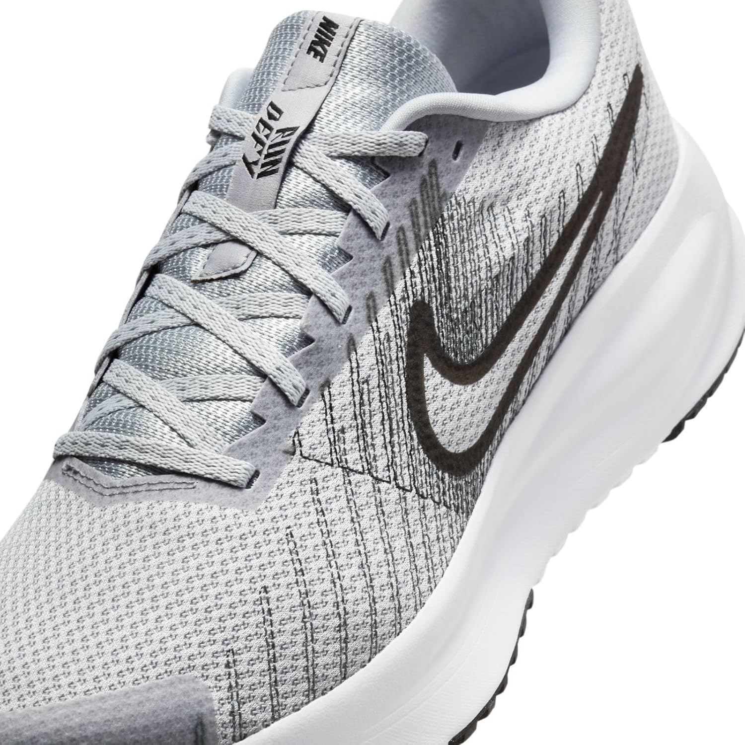Мужские кроссовки для бега по дороге Nike Run Defy, белый/черный/серый — фото 2