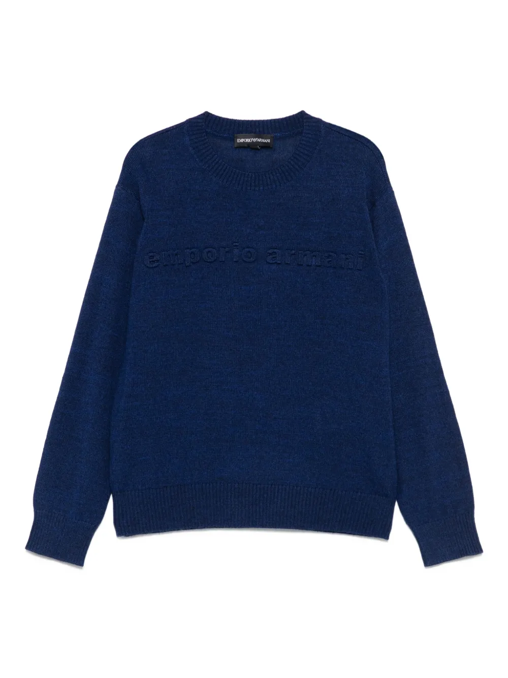 

Свитер с логотипом Emporio Armani Kids, синий