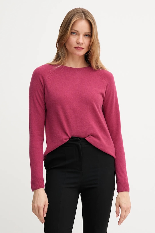 

Свитер из смесовой шерсти United Colors Of Benetton, розовый