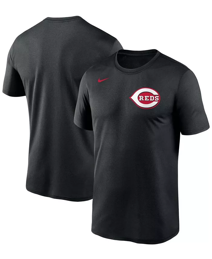 

Мужская черная футболка Cincinnati Reds Wordmark Legend Nike