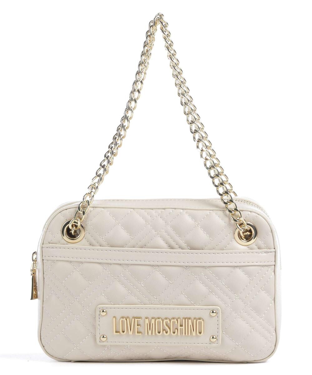 

Стеганая сумка через плечо из искусственной кожи Love Moschino, бежевый