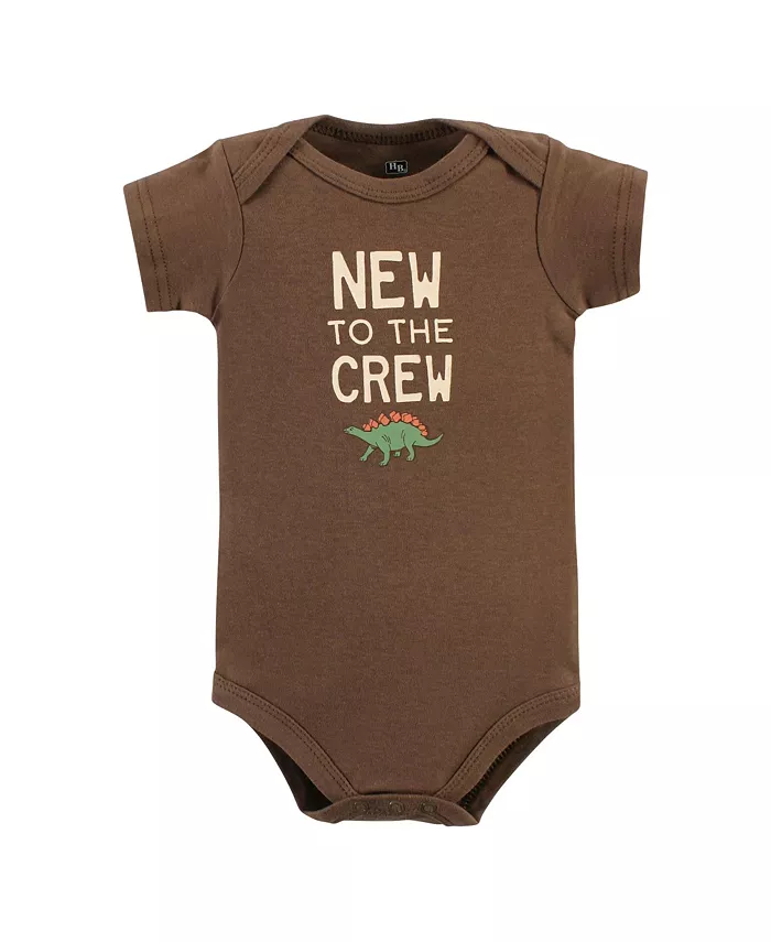 Боди для мальчиков Hudson из хлопка, 3 шт Hudson Baby, зеленый — фото 4