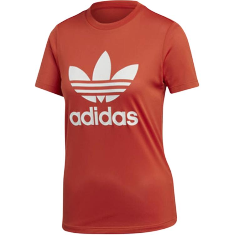 Adidas Originals Женская футболка оранжевого цвета — фото 3