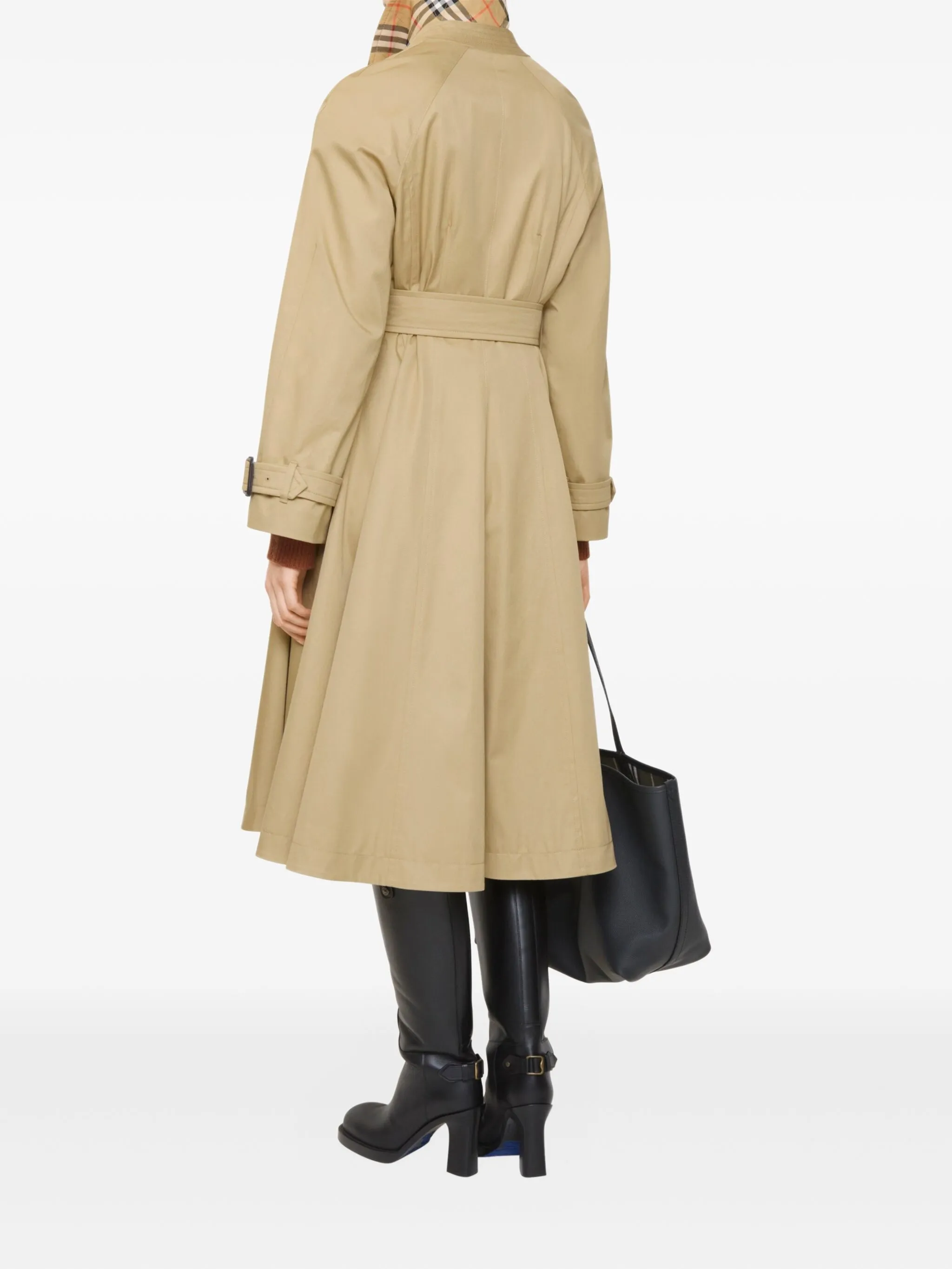 Пальто Burberry, женское, нейтральный, габардин — фото 4