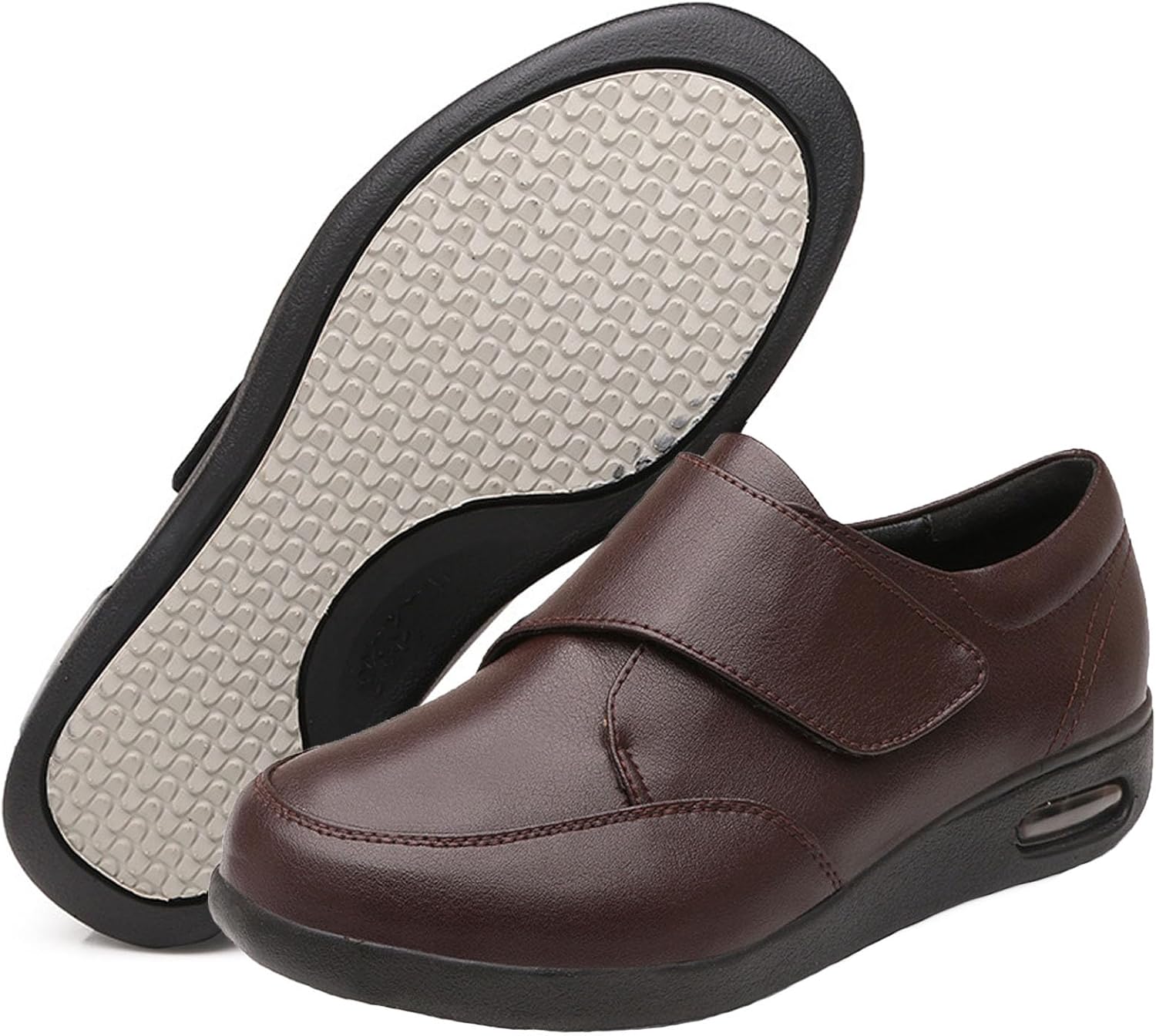 

Мужские ортопедические кожаные туфли bumuam, повседневные туфли для лечения плантарного фасциита, нескользящие формальные туфли с поддержкой свода, удобные простые туфли, коричневый